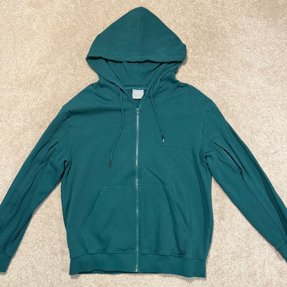 BeWell ~ IV Zip Up Hoodie Size Medium Green Dialysis Chemo Infusion